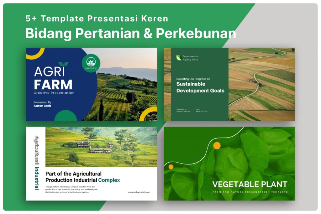 Template Presentasi Keren Untuk Bidang Pertanian Perkebunan